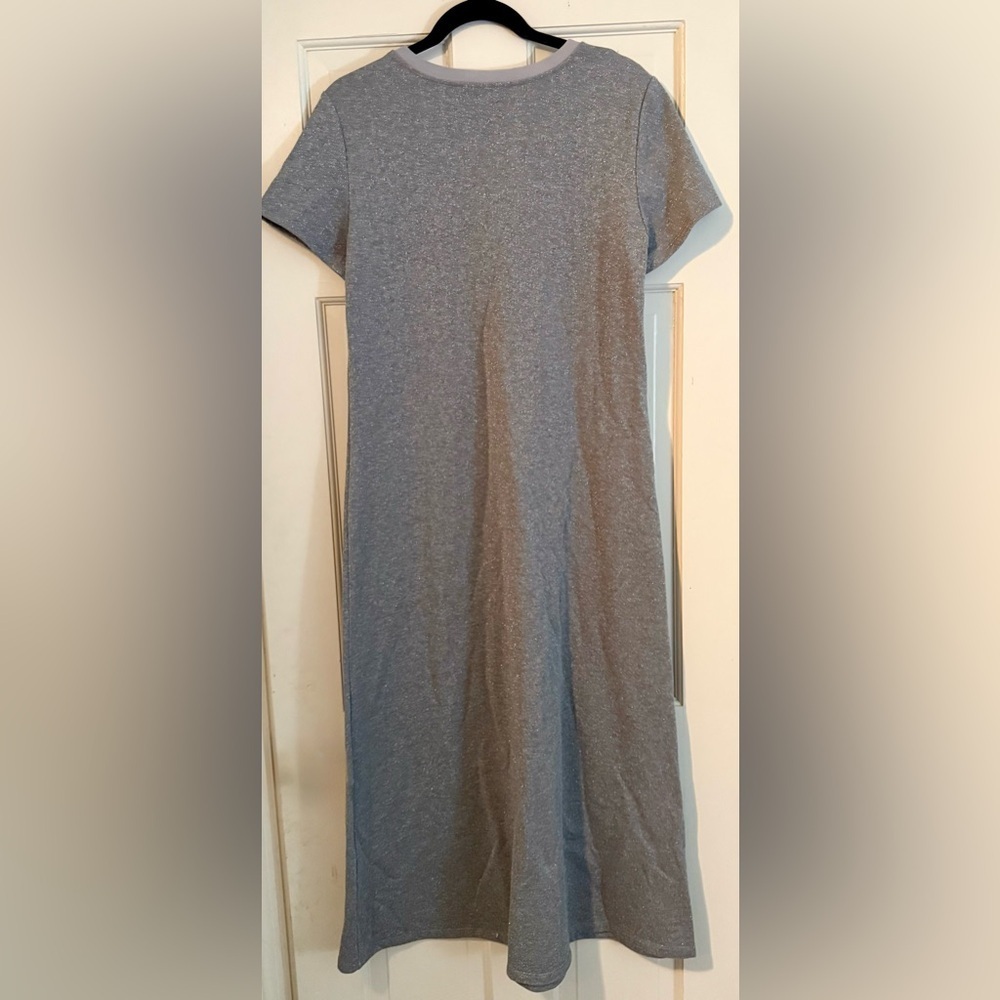 JUDE CONNALLY Alexandra Dress Lurex Terry NWT Starlight Grey Sparkle, Sz M - Picture 9 of 11
